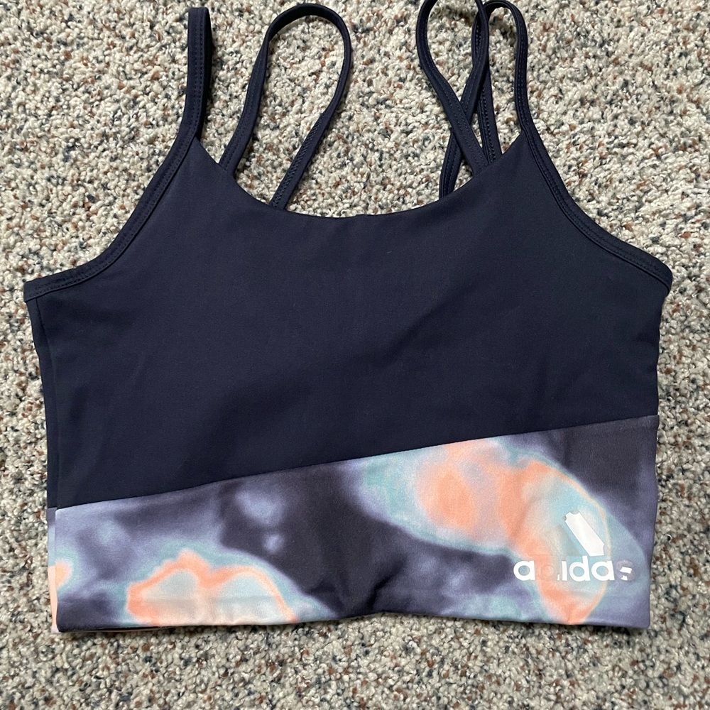 Adidas x Zoe Saldana strappy sports bra sz XS